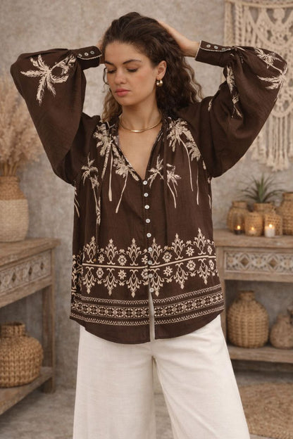 Palm Cove Boho Blouse