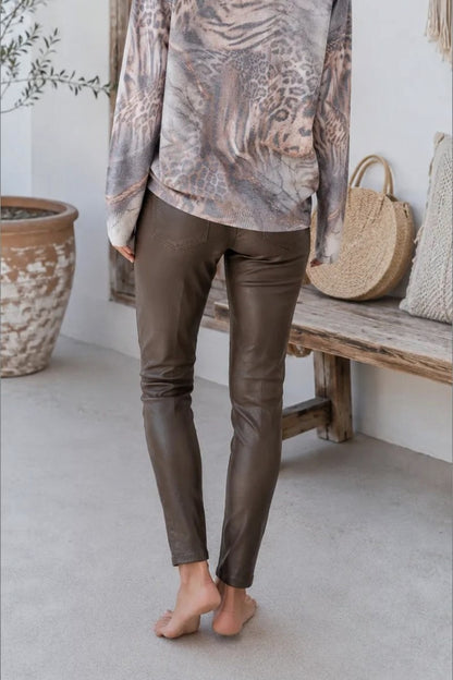 Chocolate Muse Pleather Jogger Pants