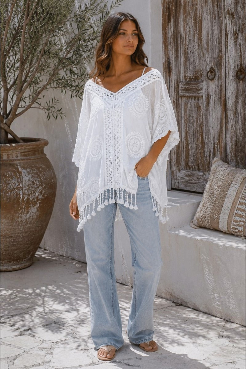 Luna Drift Top White