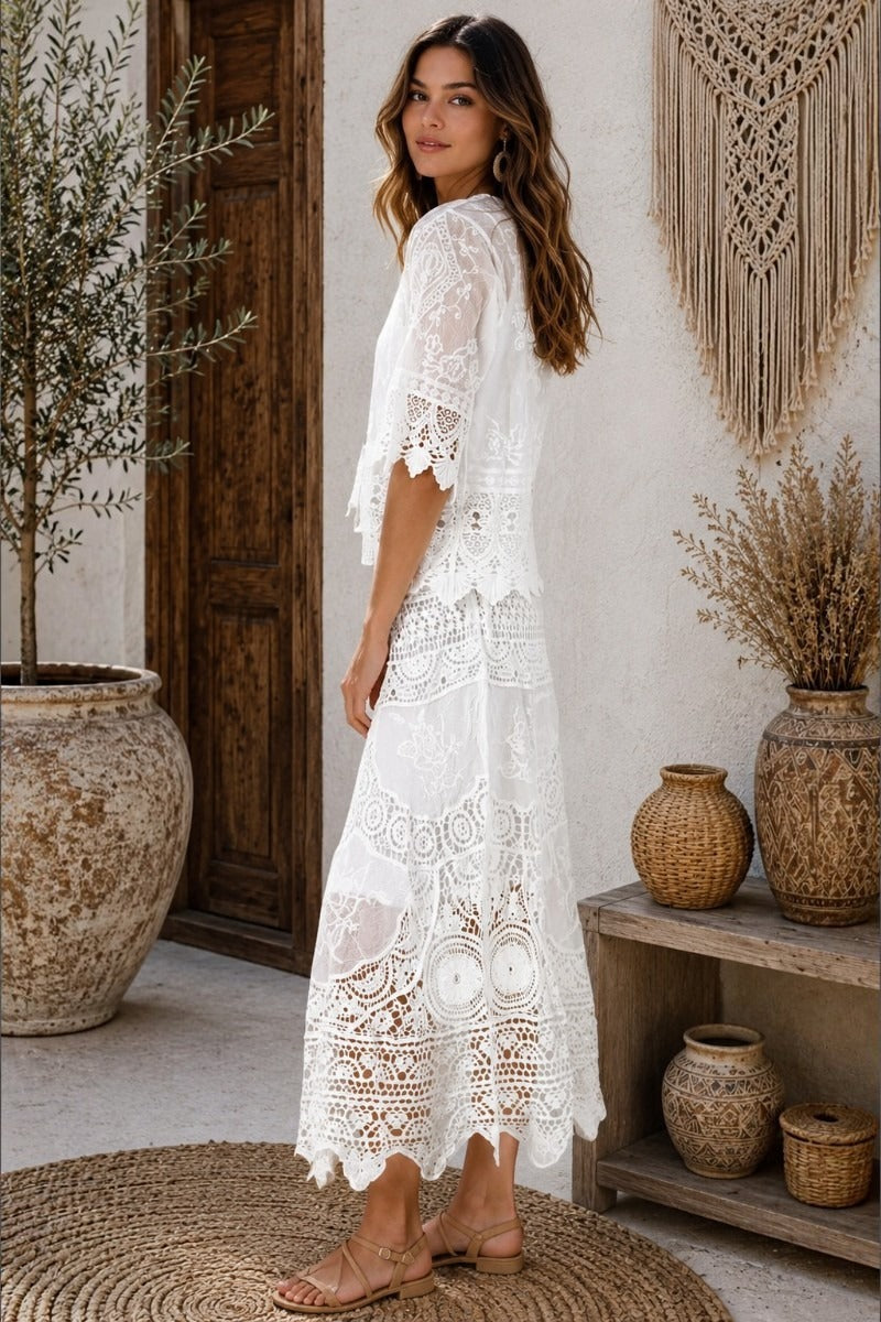 White Heirloom Lace Skirt