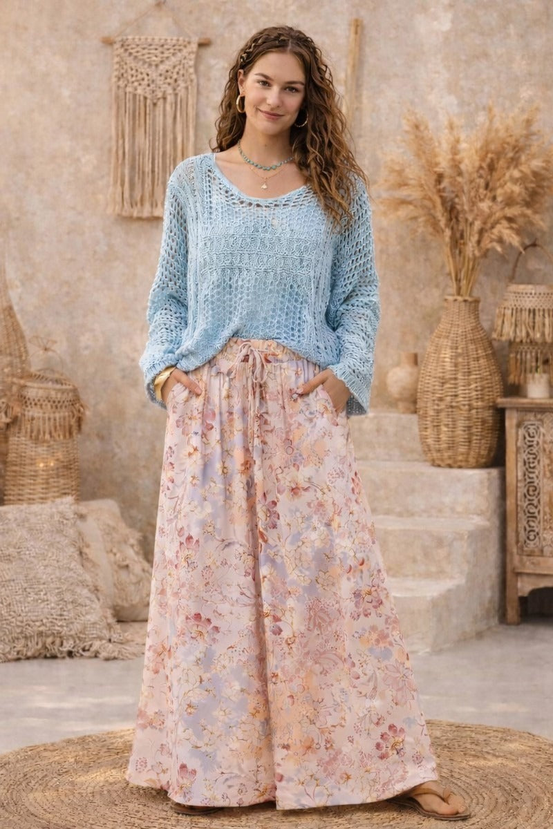 Rosewater Palazzo Pants