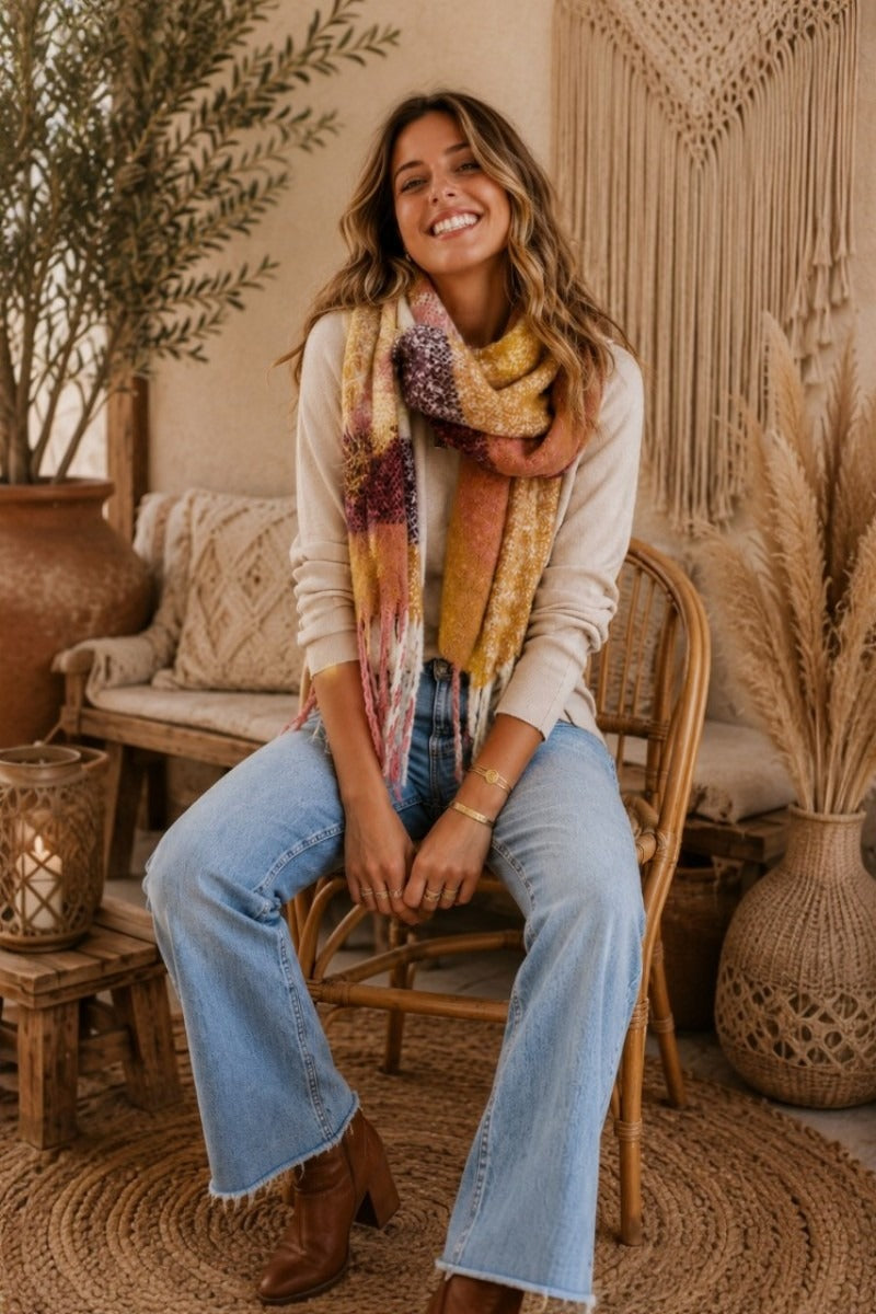 Cuddle Up Scarf – Vintage Rose