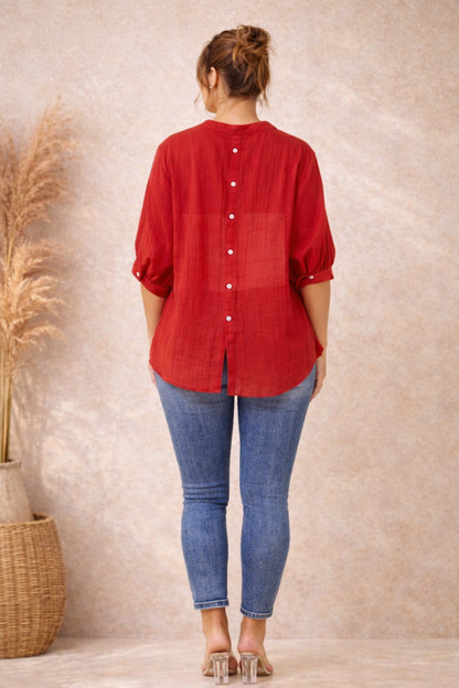 Wanderer Oversized Shirt Rich Red