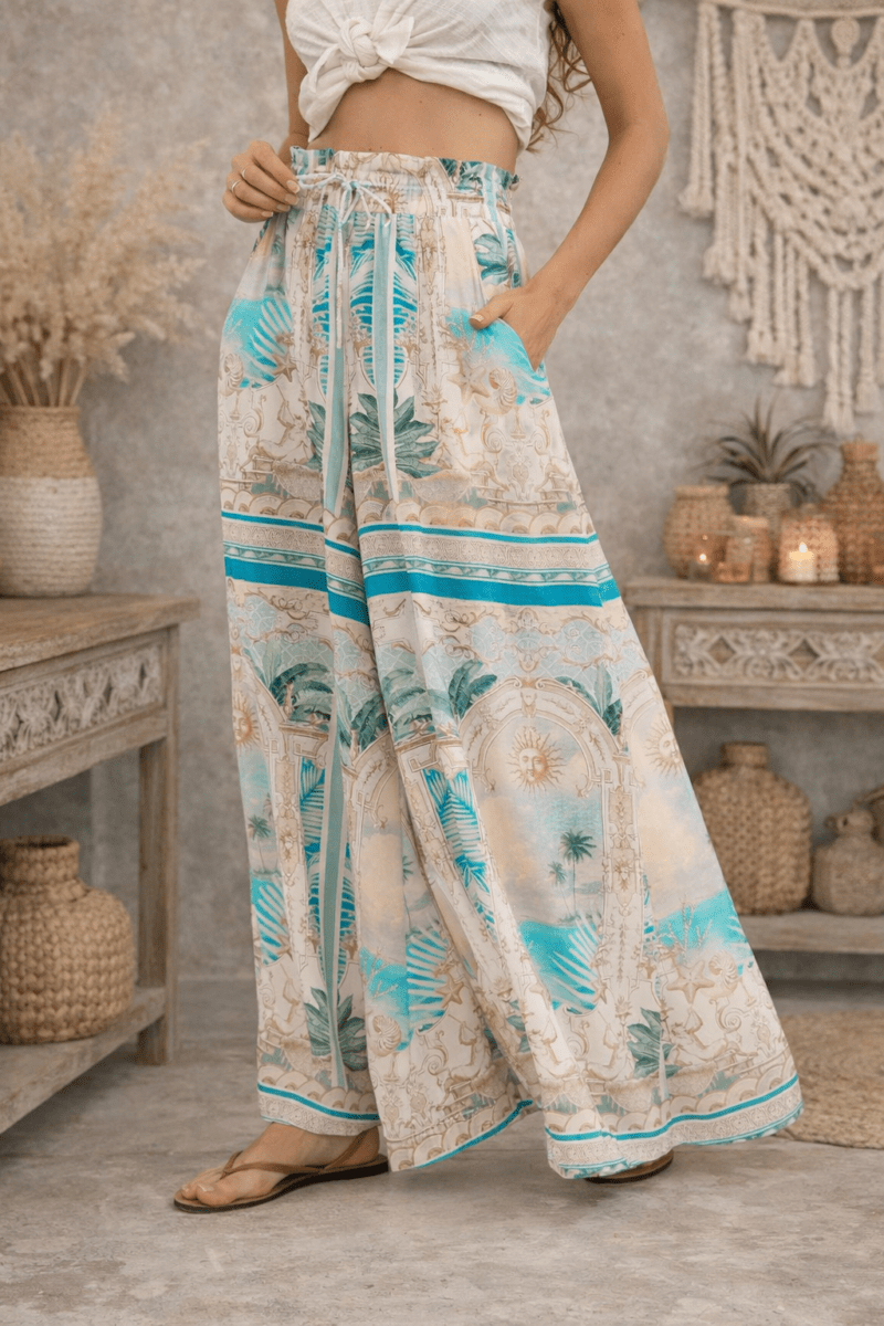Turquoise Coast Wide Leg Pants