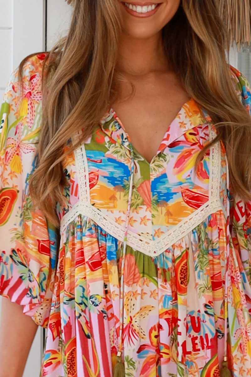 Carmella Fiesta Midi Dress