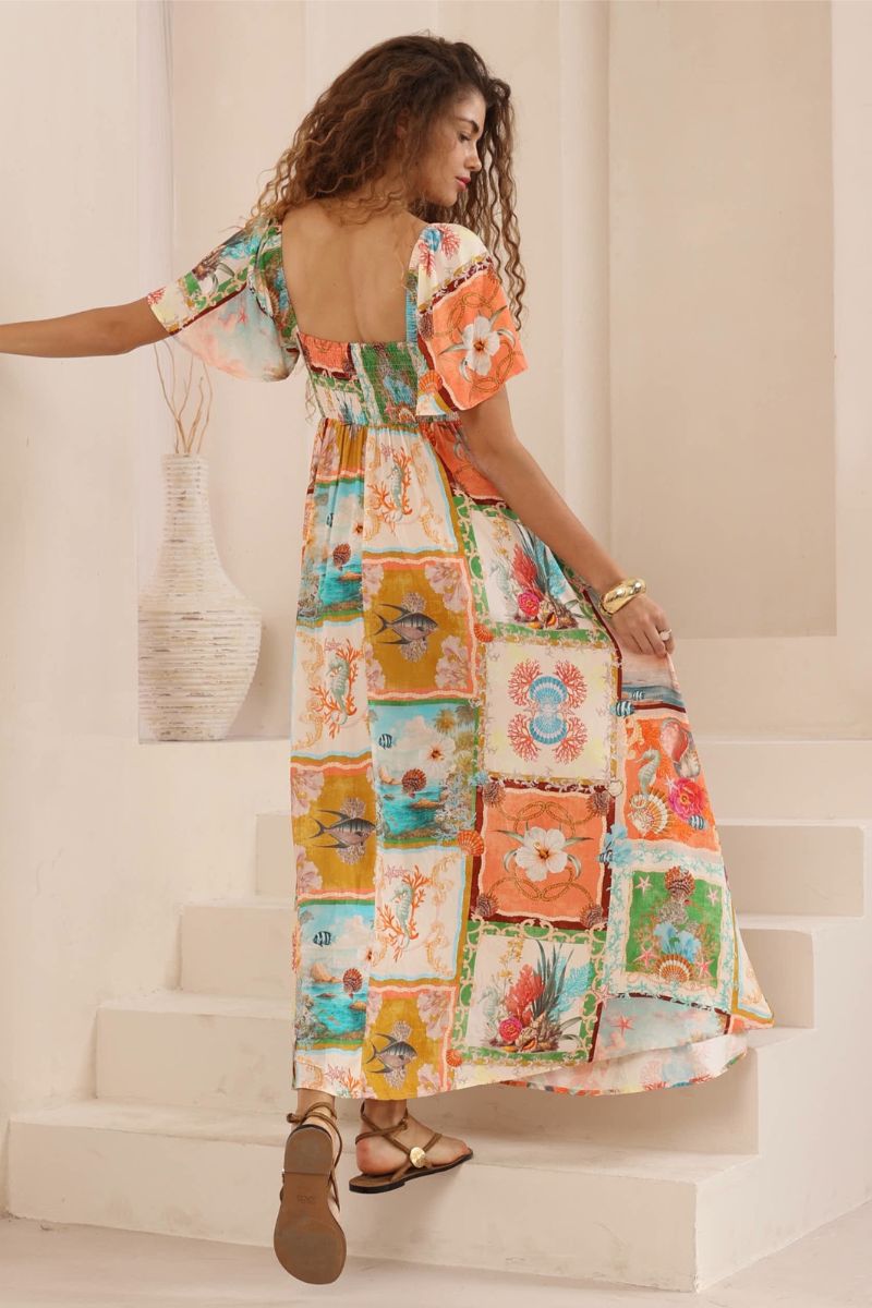 Coral Coast Maxi Dress