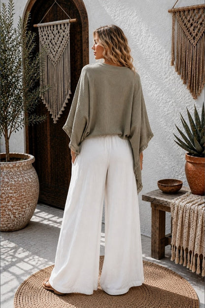 Wanderlust Wide Leg Pants White