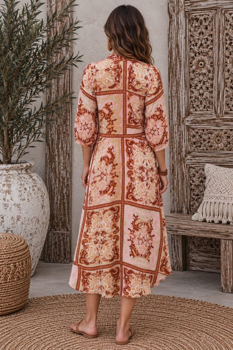 Wanderlust Paisley Shirt Dress