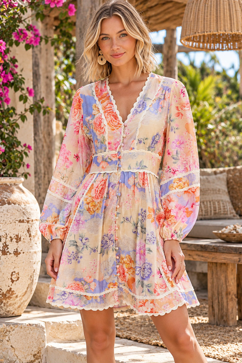 Bohemian Garden Mini Dress