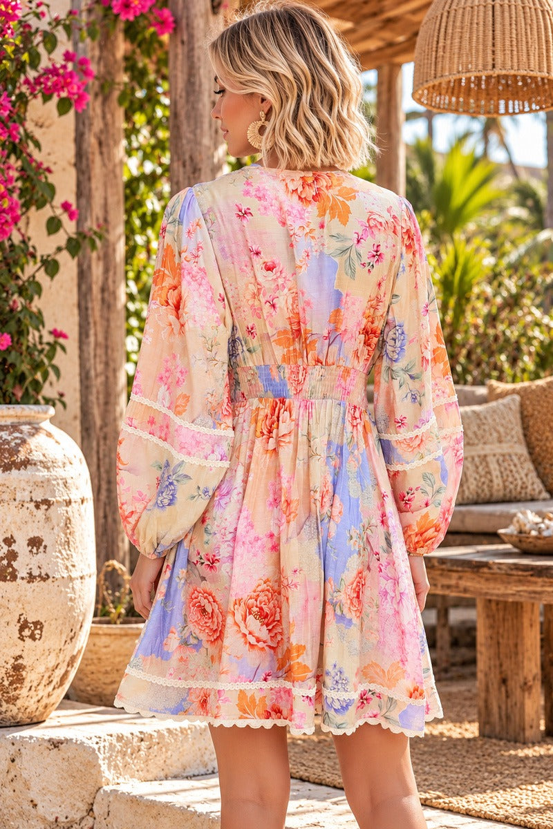 Bohemian Garden Mini Dress