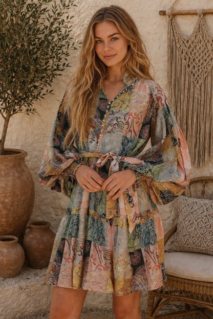 Wanderlust Patch Mini Dress