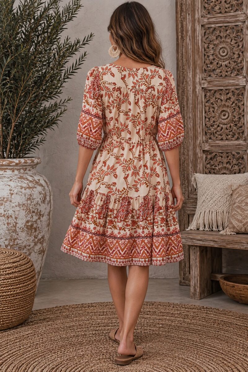 Desert Rose Boho Dress