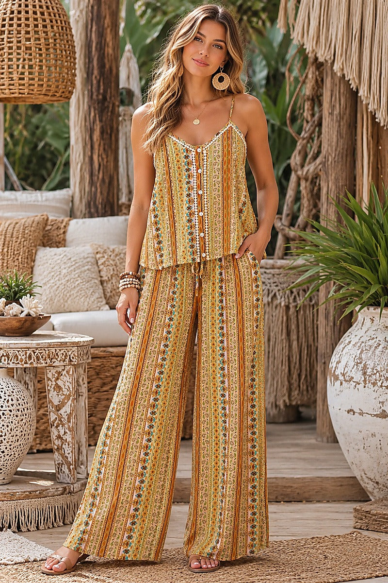 Sunset Nomad Golden Spice Cami Top