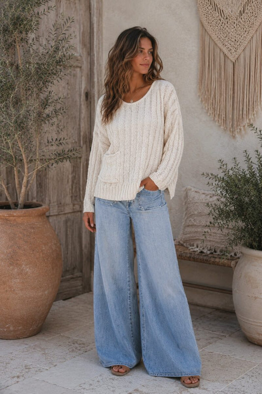 Natural Drift Knit Top
