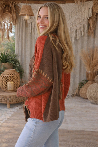 Sundown Patchwork Knit Autumn