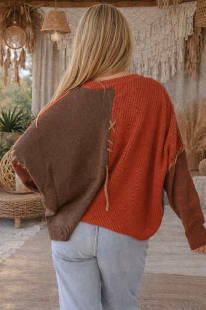 Sundown Patchwork Knit Autumn