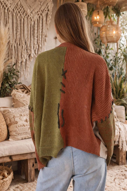 Sundown Patchwork Knit Green