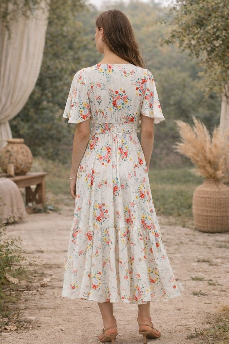 Camille Floral Midi Dress