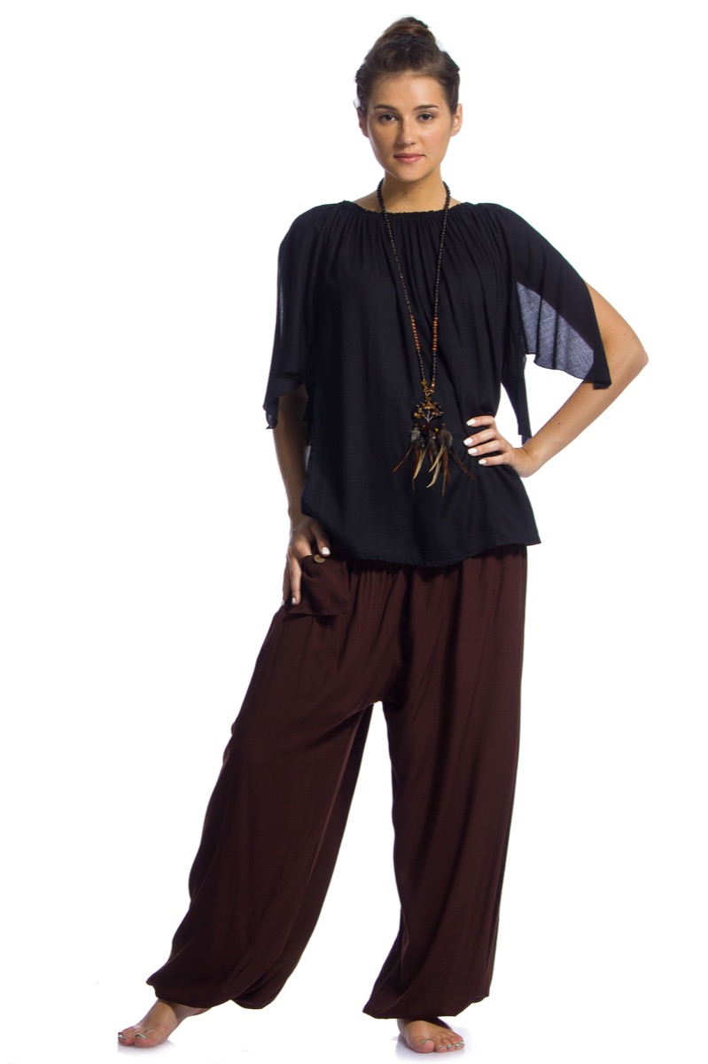 Harem Pants: Chocolate - Boho Hippy Chic