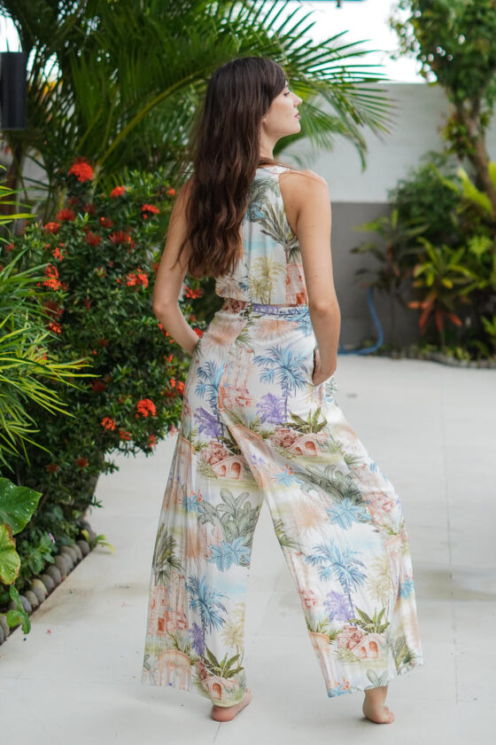 Azure Palm Pant-Suit - Image 2