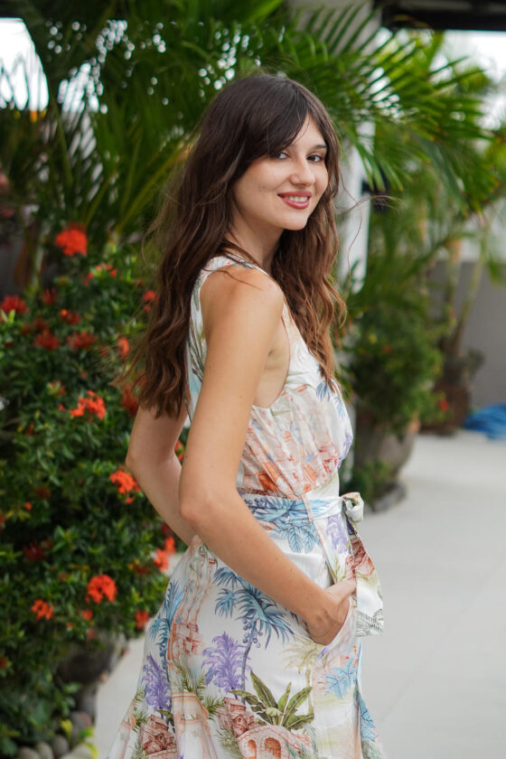 Azure Palm Pant-Suit - Image 3