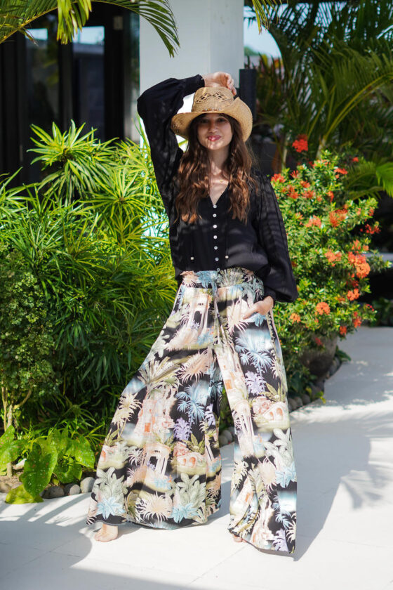 Midnight Oasis Palazzo Pants