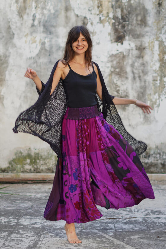 Mystic Patchwork Pants Purple