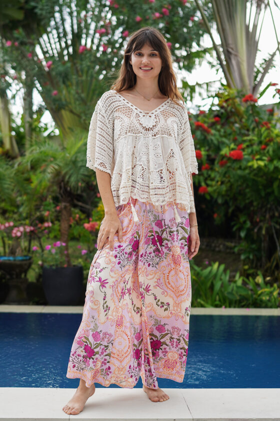 Isla Crochet Top Natural