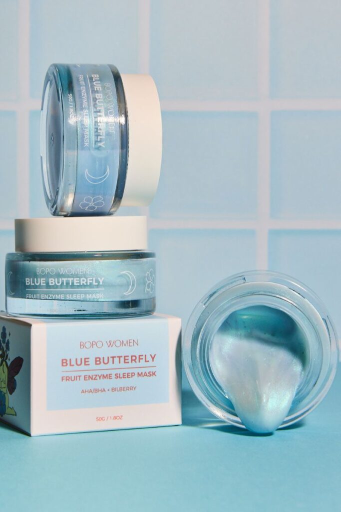 BOPO WOMEN Blue Butterfly Enzyme Sleep Mask