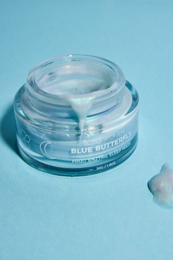 BOPO WOMEN Blue Butterfly Enzyme Sleep Mask - Image 2
