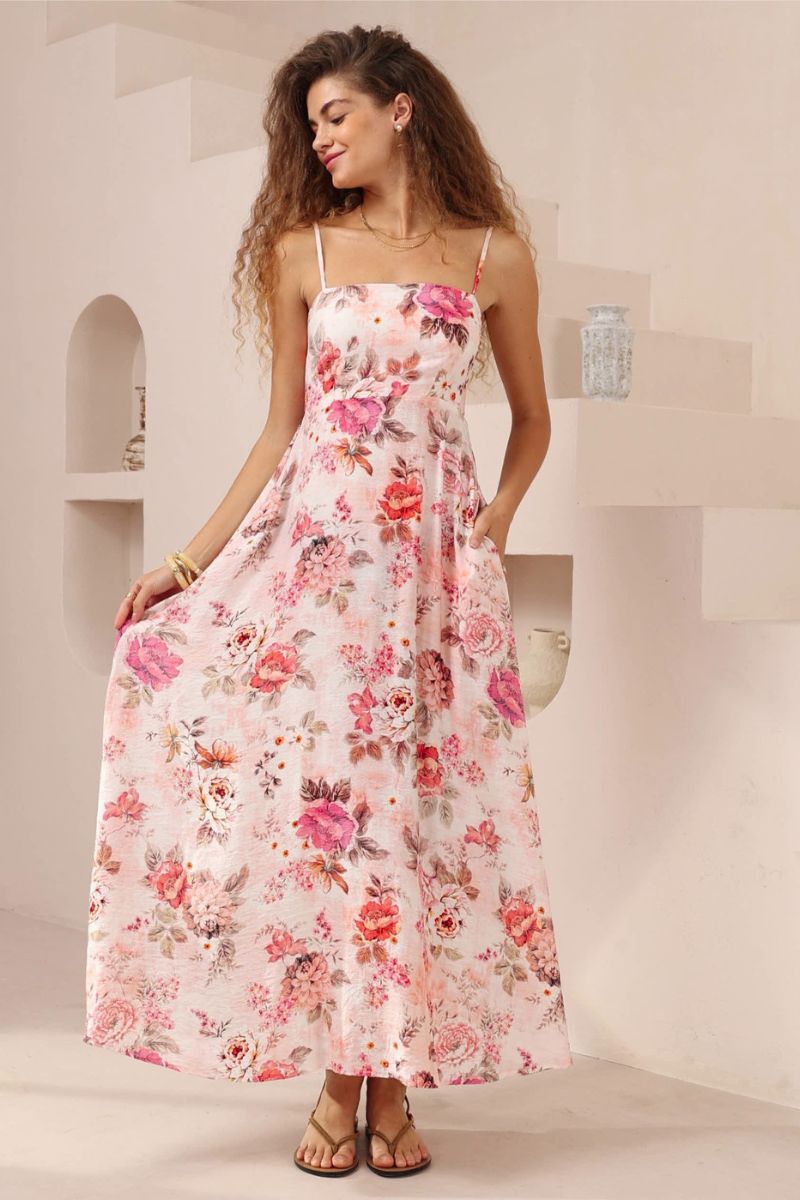 Blush Blossom Maxi Dress