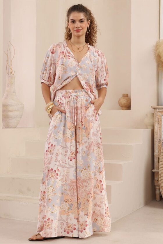 Rosewater Palazzo Pants