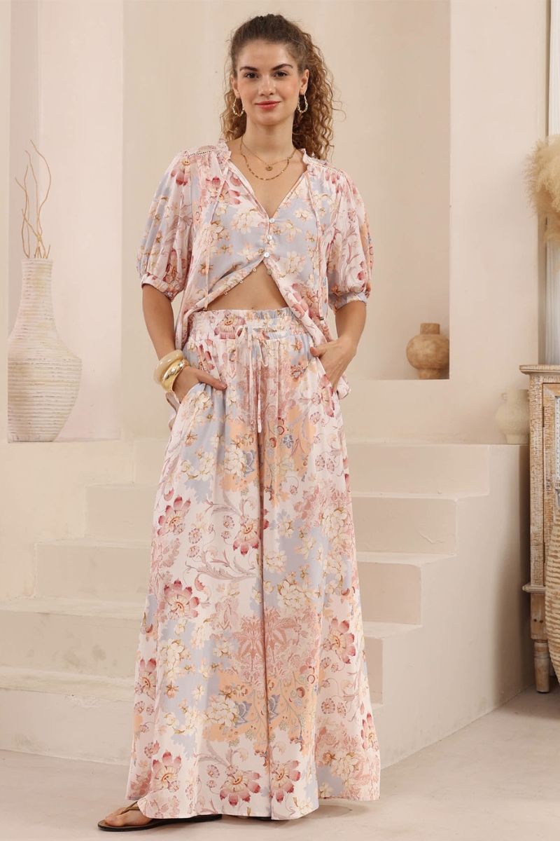 Rosewater Palazzo Pants