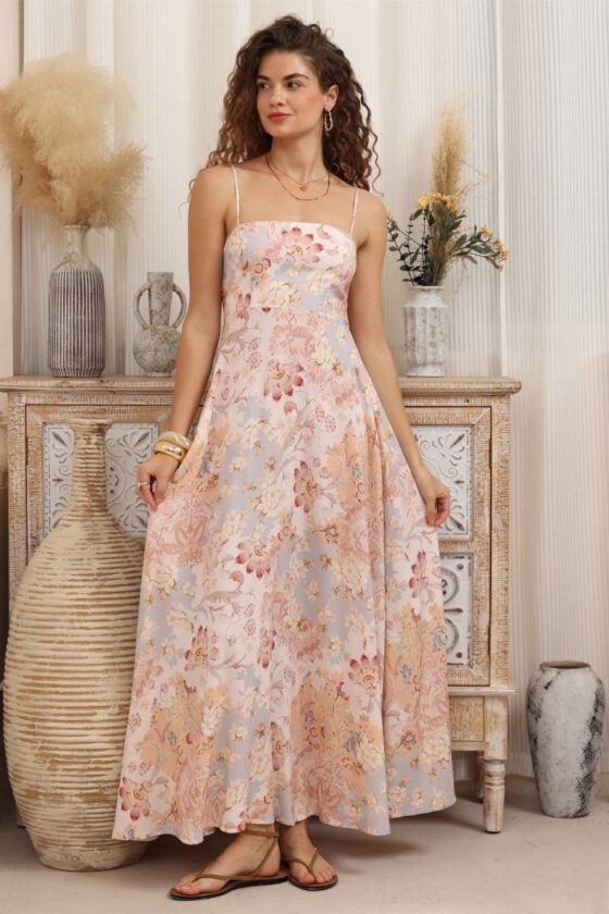 Rosewater Slip Maxi Dress