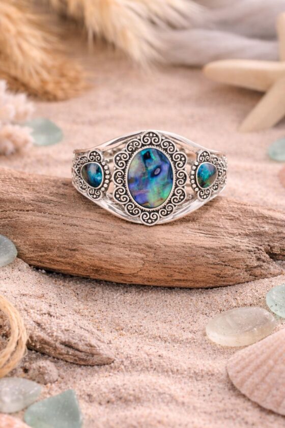 Celestial Tide Adjustable Cuff Bangle