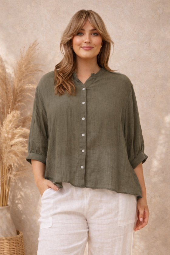 Wanderer Oversized Shirt Walnut